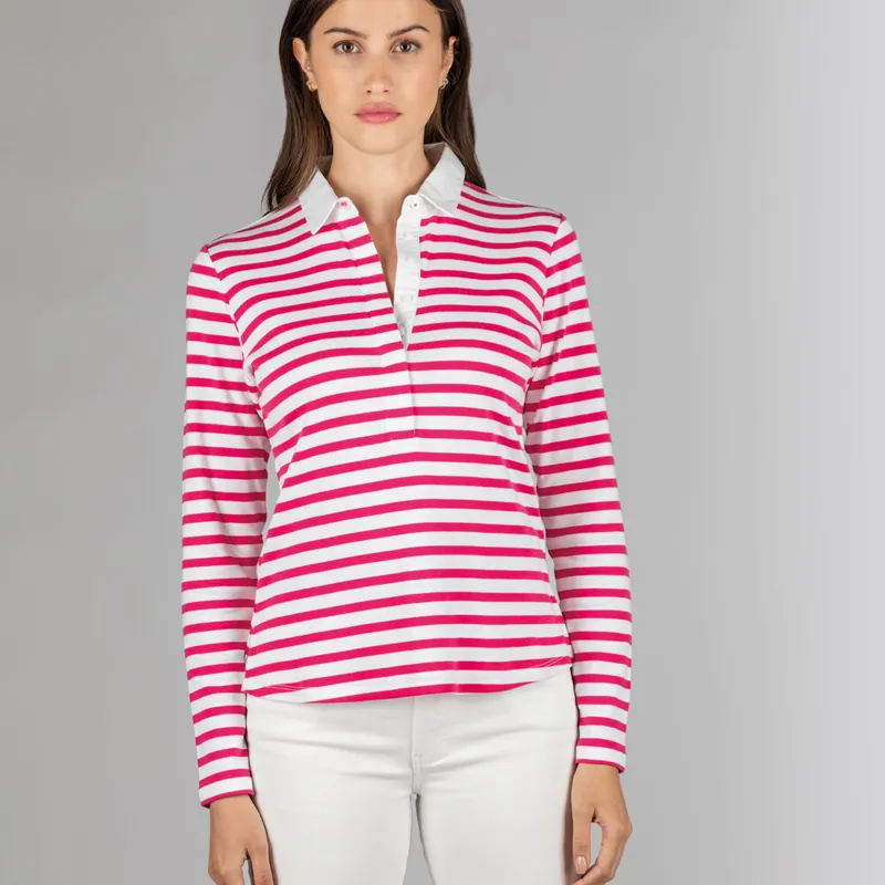 Schoffel Sunny Cove Shirt - Fuchsia Stripe-2